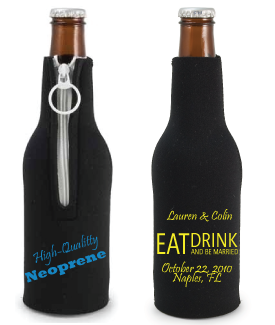 Neoprene Zippered Bottle Coolie