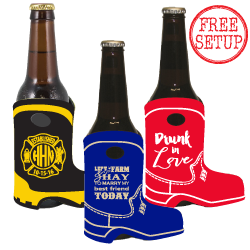 cowboy boot beer koozie