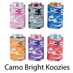 camo beer koozie