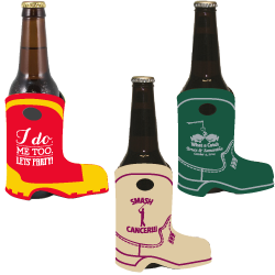 cowboy boot beer koozie