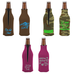 Scuba Foam Zipper Bottle Coolies