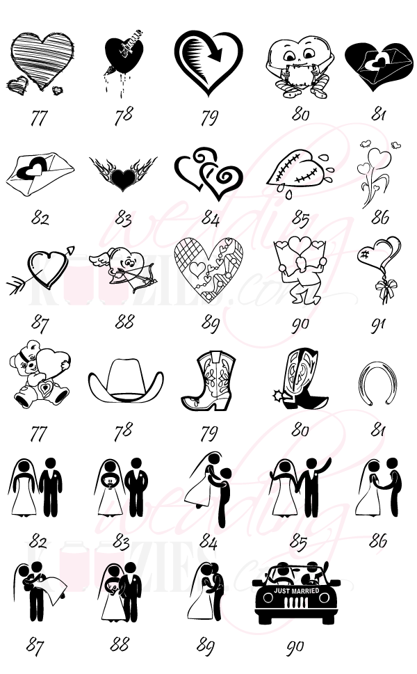 Wedding Koozie Clipart Collection III