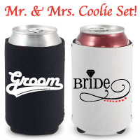 Mr. & Mrs. Neoprene Can Coolie Set