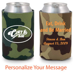 Custom Camo Koozies Personalized With 